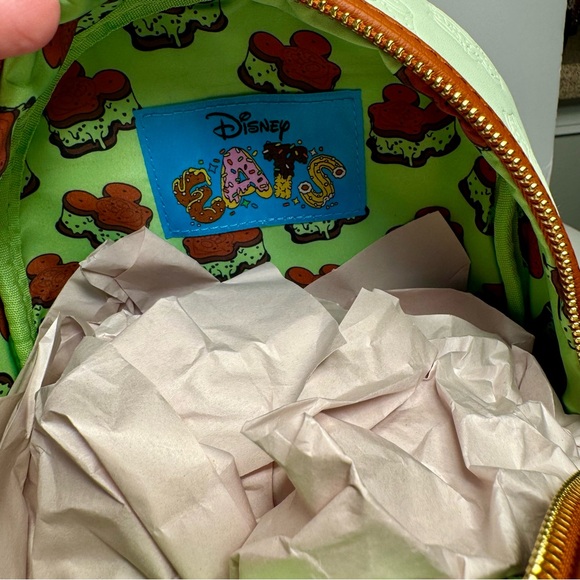 NWT. Disney Loungefly Mini Backpack - Mickey Ice Cream Sandwich. mini backpack - Picture 11 of 13